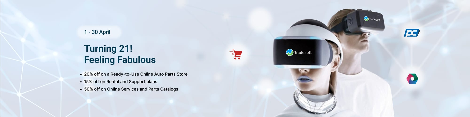 Anniversary offer -Turning 21! Feeling fabulous Promo E-Commerce platform